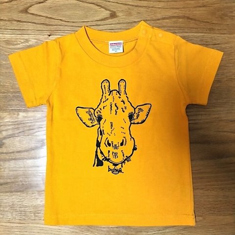  【80cm】「キリン」Tシャツ