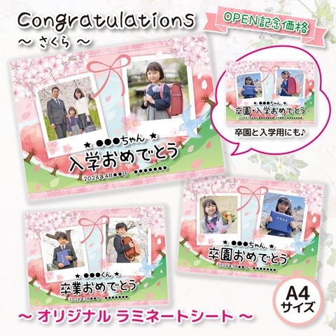 【OPEN記念価格（先着10名様限定）】Congratulations★さくら