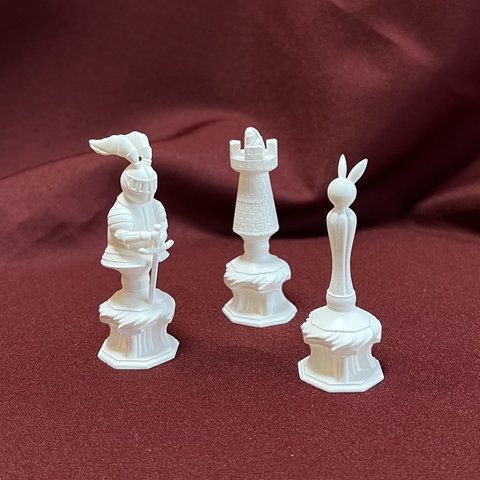 ラビットチェスII ホワイト 3種セット