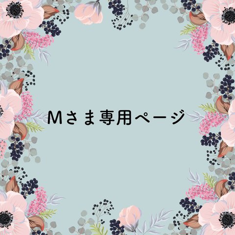 Mさま専用ページです