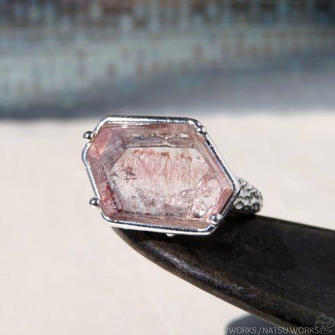 ゲーサイト in クォーツ リング / Goethite in Quartz Ring