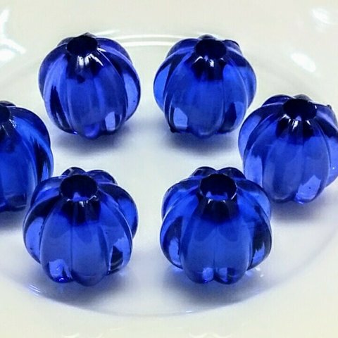 colorful pumpkin 6個☆clear navy blue
