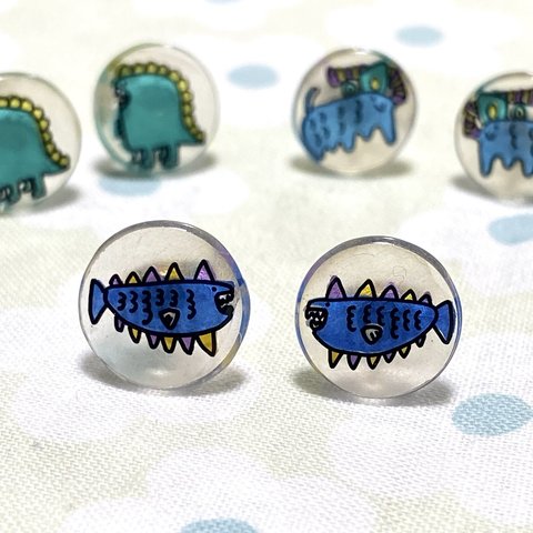 ピアス✳︎トゲトゲ魚のトゲさん✳︎