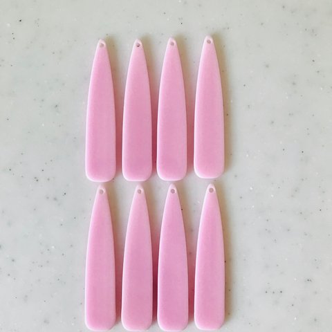 Light Pink Long Drop Pendant Tops