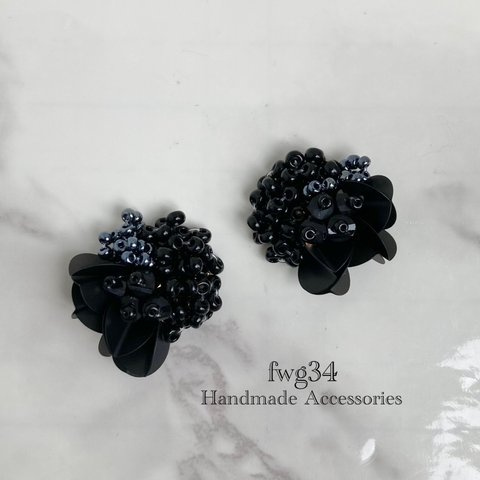 Beads ASOBI black   イヤリング/ピアス