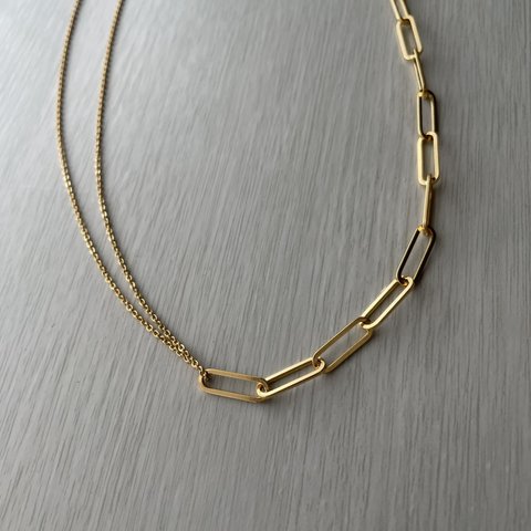 chain necklace (A) gold