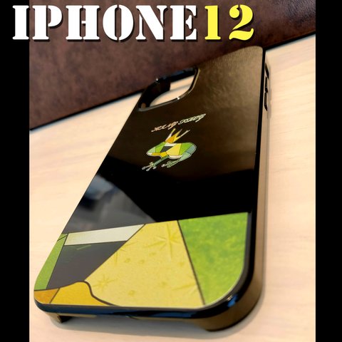 【送料無料】キングフロッグ（カエル）　×　ステンドグラス　ハードケース（iPhone12シリーズ/iPhone11シリーズ、X/XS、XR、XS、8、SE2、7、6