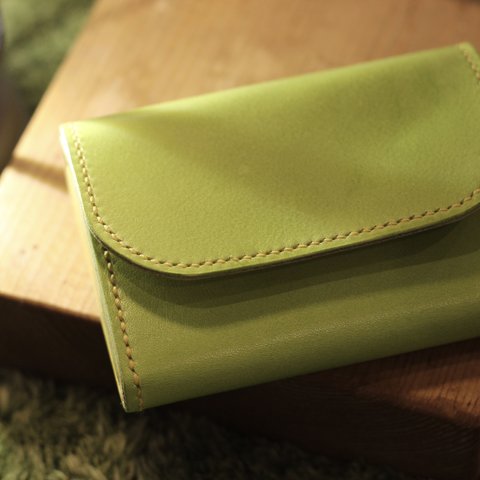 C&C WALLET : STEM GREEN / カードとコインがしまえるコンパクトな財布