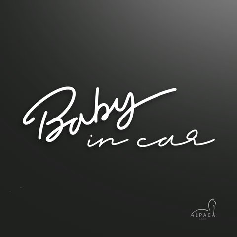 Baby in car ベビーインカー　オリジナルステッカー　カーサイン