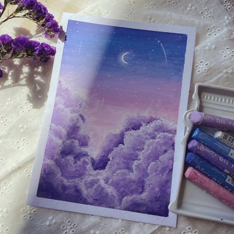 purple sky