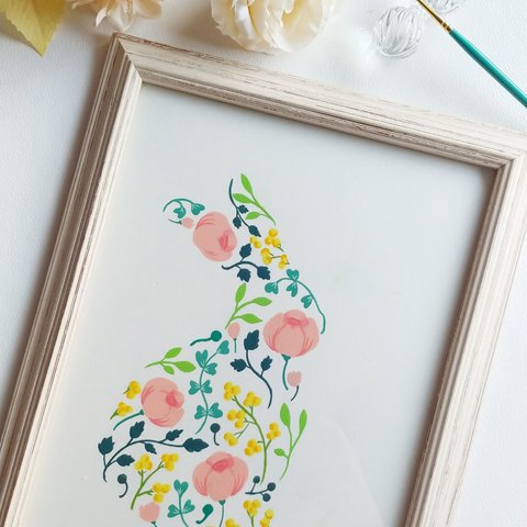 floral rabbit