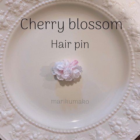 キッズ＆ベビー　桜のヘアクリップ