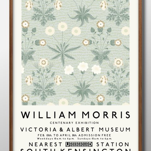 11276■A3アートポスター『ウィリアムモリス』絵画/イラスト/マット/北欧