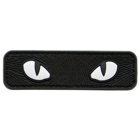 ワッペン 猫の目 PVCパッチ マジックテープ（ベルクロ・面ファスナー）着脱 ミリタリー サバゲー
