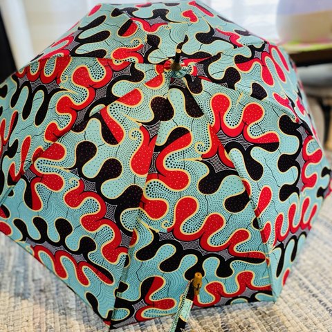 アフリカンプリント日傘