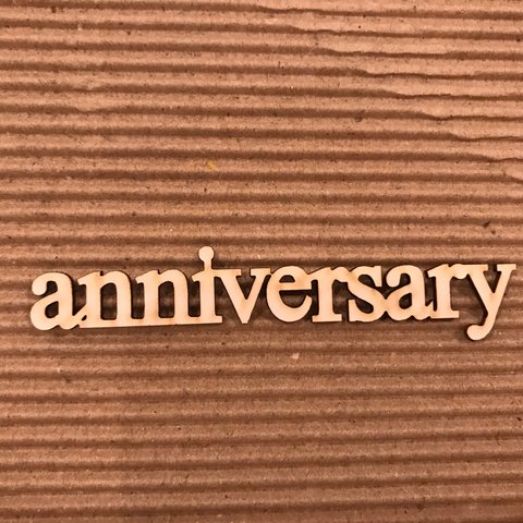【お祝い】[anniversary]タイトルチップボード（4個入り）