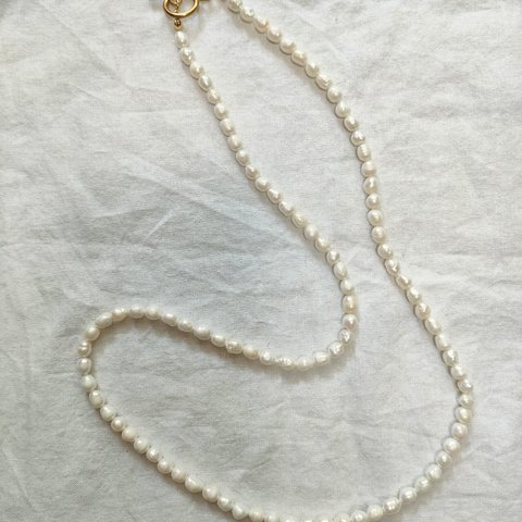 long pearlネックレス（stainless）