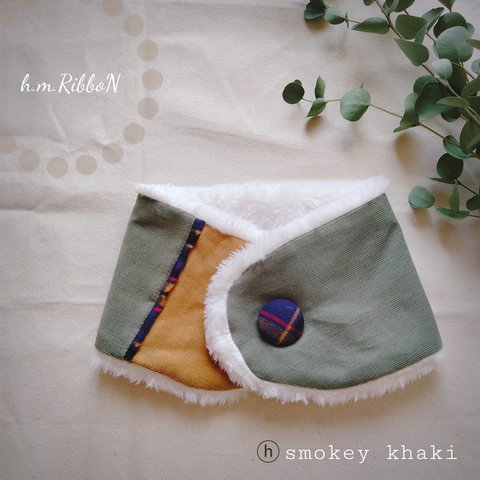 boy's neckwarmer 　　ⓗsmoky khaki