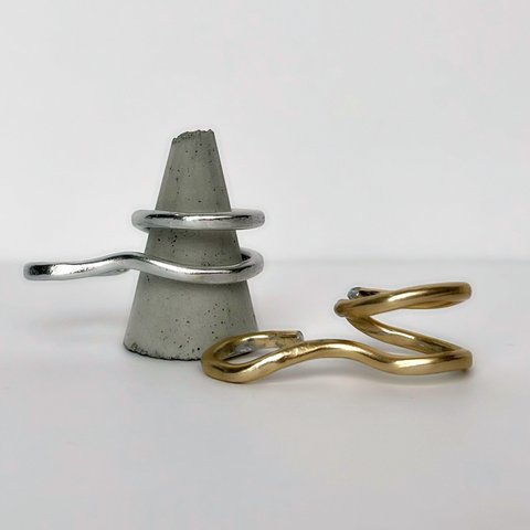 【全品30%オフ】-- W finger ring -- 錆びないリング / 指輪 / ピンキーリング / アレルギー対応 / シルバーリング / フリーサイズ / ペアリング / ペア 