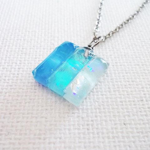 Quilt Necklace（Blue）