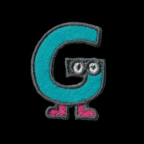 刺繡ワッペン　アルファベット【G】