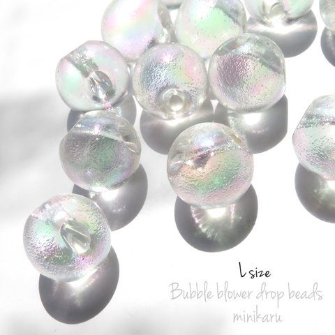 L size(12個入)韓国ビーズBubble blower drop beads
