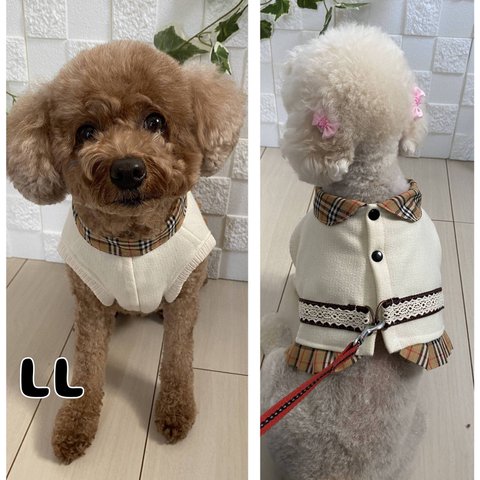 海外の制服風　ハーネス　犬服　ＬＬサイズ(5号)