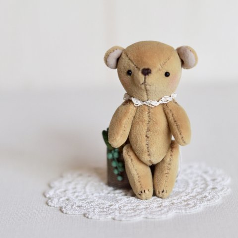 sold out＊kumahari＊約8cm ミニテディベア ブラウンクマさん 