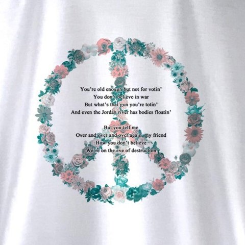 PEACE SYMBOL / ホワイトＴシャツ