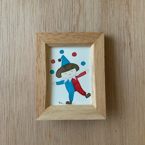 ミニ額　原画「juggling」