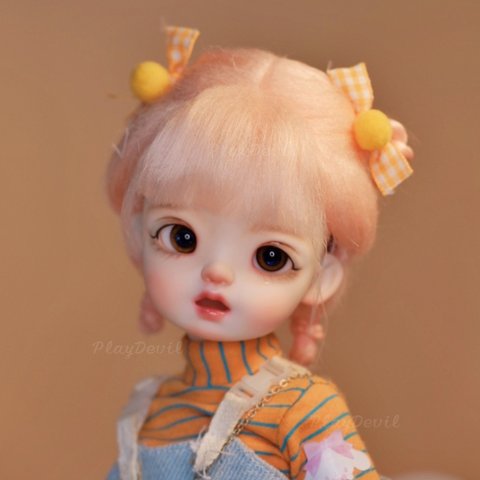 オビツ11ウィッグ 手編みウィッグカツラdollBJD1/4BJD1/6BJD1/8