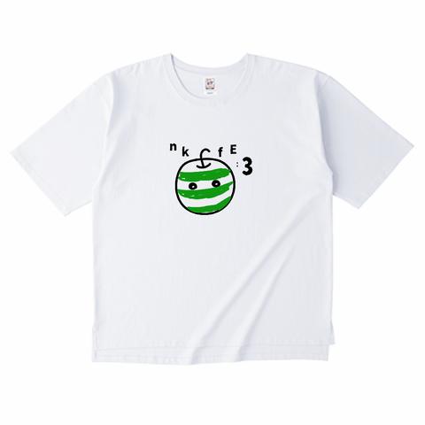 nkfE:3/オーバーサイズ/ビッグシルエット/Tシャツ/グリーンアップル/メンズ