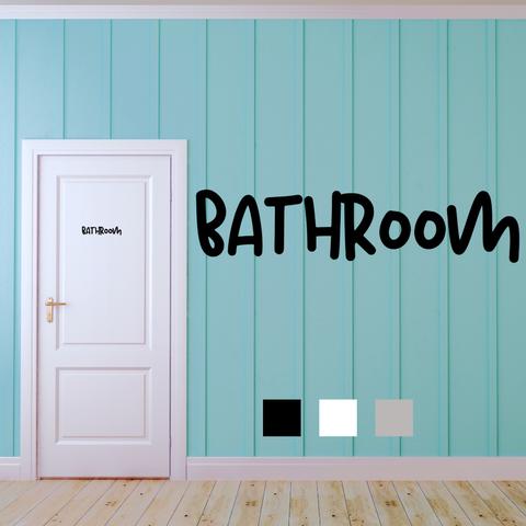 【賃貸OK】BATHROOM お風呂 ウォールステッカー ドアステッカー ドアシール ワンポイント おしゃれ ポップ 