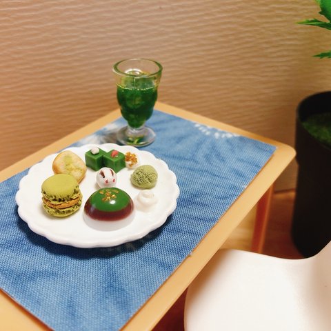 ミニチュアフード 和 カフェ 抹茶 づくし スイーツ ミニチュア