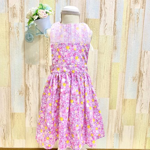 新作！👗お食事エプロン ドレス風👗100-110cm