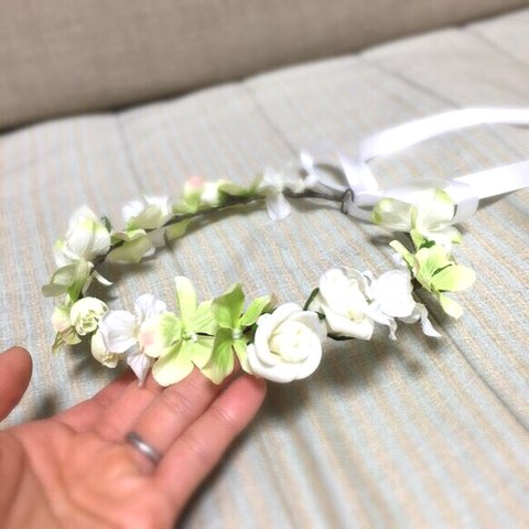 【再販】お子様用花冠♡ふんわりナチュラル