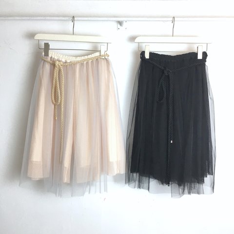 Layer Pants Skirt / PINK