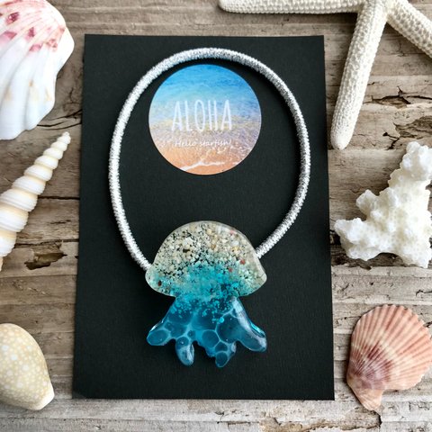 ocean hair accessory  ⁑ jellyfish