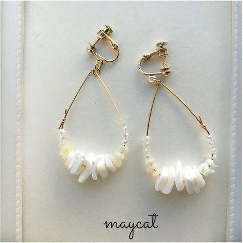 White sea earring…