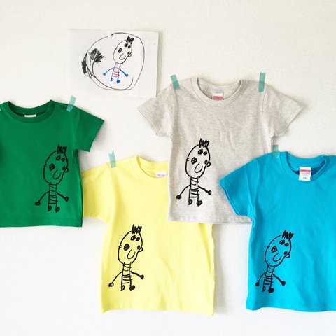 【大人サイズ】子供の絵をTシャツに！！