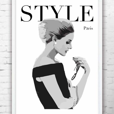 STYLE　ファッション  ポスター　A4    アート　アートポスター　飾るならオリジナルポップ　863