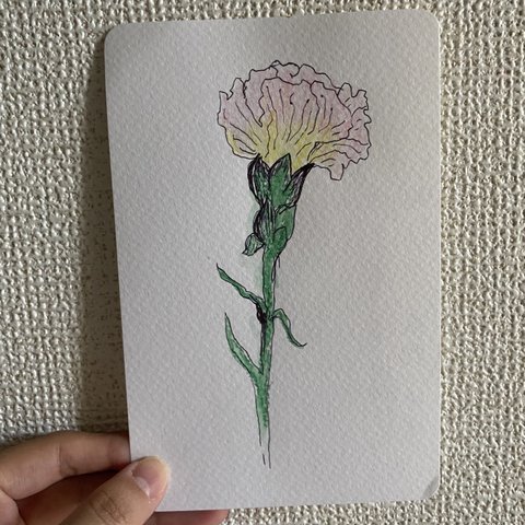 花の水彩画、描きます