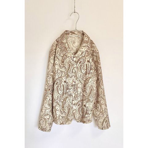 Vintage 70s retro paisley classical design blouse レトロ ヴィンテージ 古着 ペイズリー柄 クラシカル デザイン ブラウス