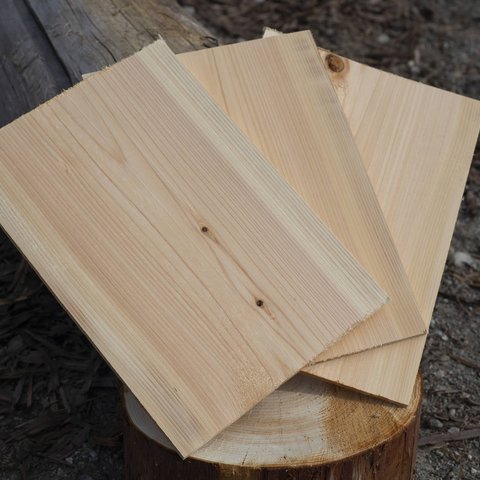 【素材】天然国産 檜（ひのき）の板材　A4サイズ 3枚セット