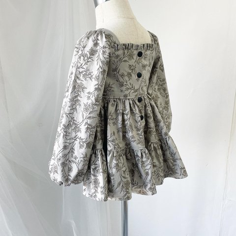 1y-5y |  tiered floral dress｜ベビー.キッズ.ワンピース.ドレス. 花柄｜lll_op0001