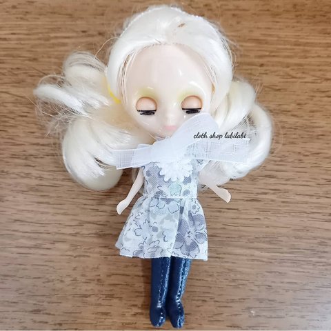 SALE 送料無料 プチブライス 服 ハンドメイド❁ヘッドドレスとワンピース