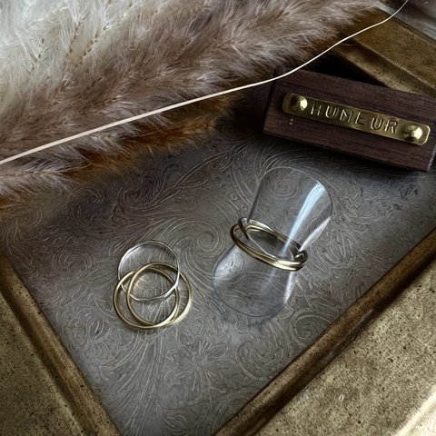 【 mix 】1.2mm brass silver ring