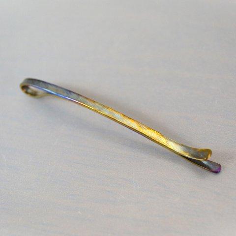 Titanium hairpin・純チタンヘアピン70mm・グラデーショングラス・サービス価格・B