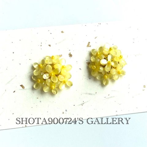 ❣️Thanks100❣️［再販3］たんぽぽ　ピアス/イヤリング／樹脂ピアス〜菜の花畑で恋をして〜　紫陽花　たんぽぽ　菜の花　入学式　卒業式　春　イエロー　#SSコレクション2022