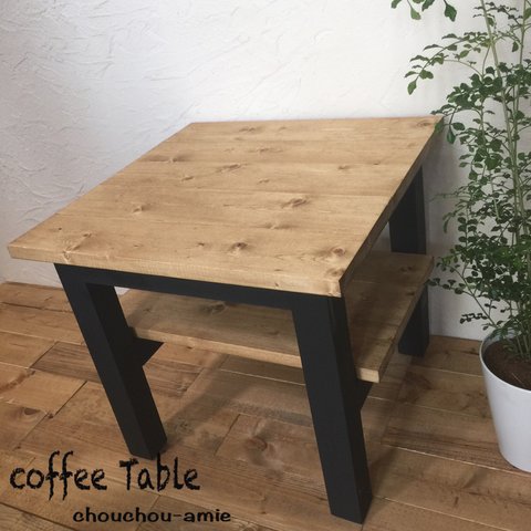 coffee Table D44.5 Ｗ44.5 BK